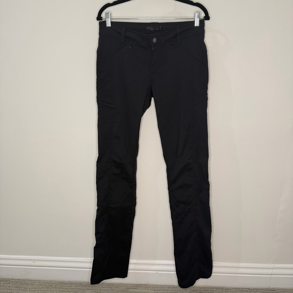 Prana Zion Halle Pant Straight Leg Tall Inseam, Black, Size 4 Long (28 x 34) - Picture 6 of 12